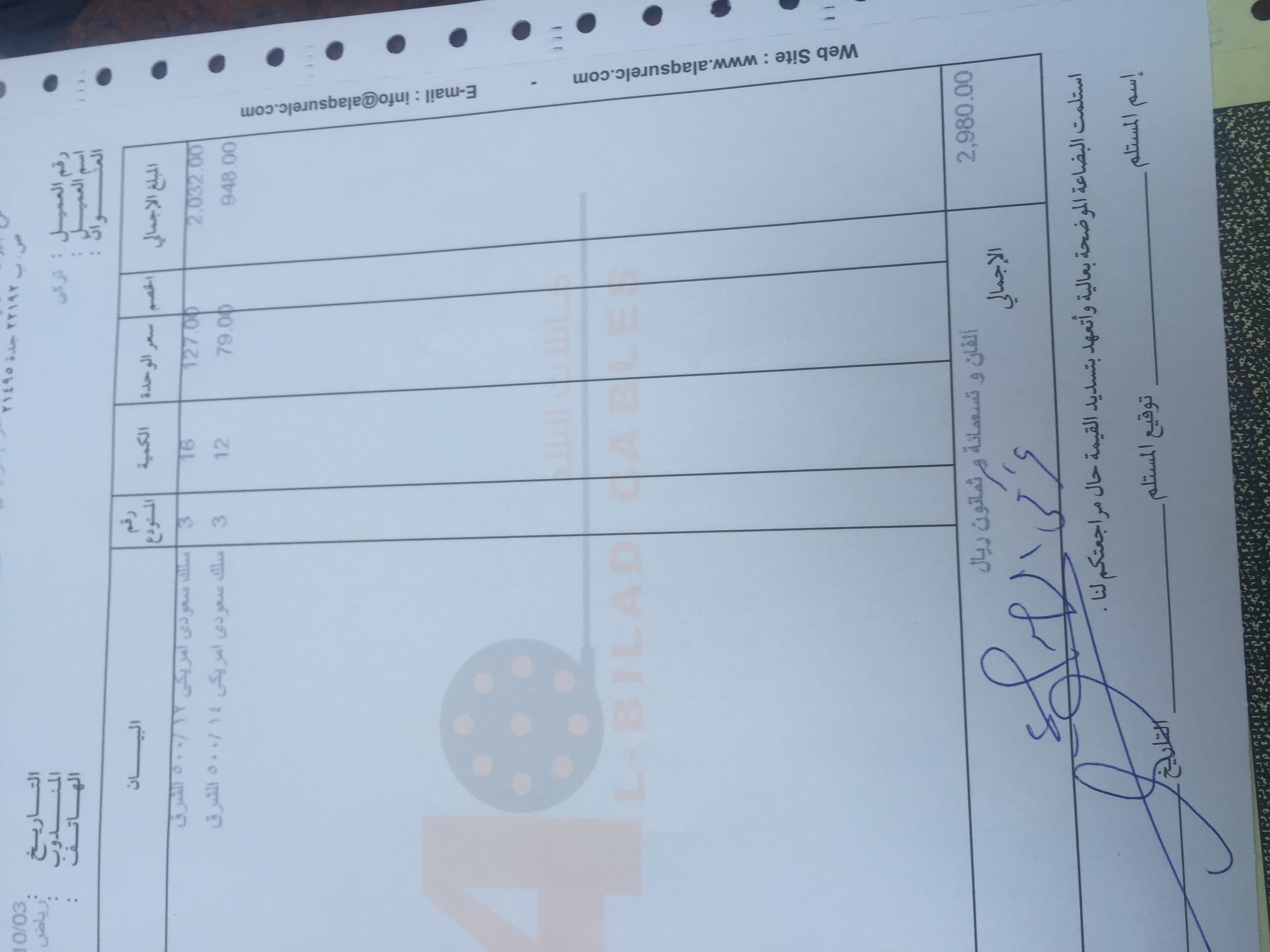 شركة مصنع كابلات البلاد